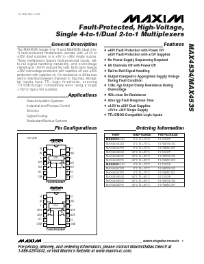 MAX4535CSD Datasheet PDF Maxim Integrated
