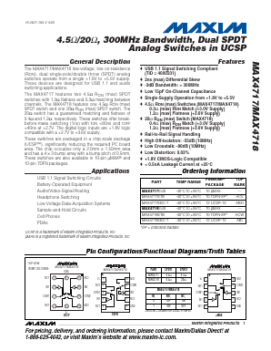 MAX4717ETB Datasheet PDF Maxim Integrated