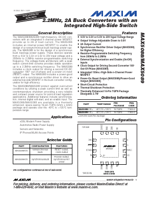 MAX5089 Datasheet PDF Maxim Integrated