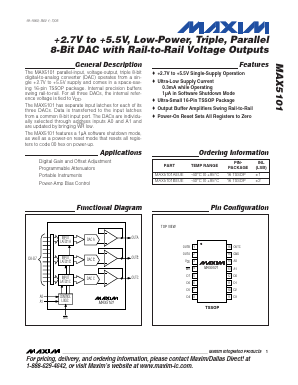 MAX5101B Datasheet PDF Maxim Integrated