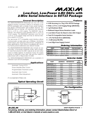 MAX5360MEUK-T Datasheet PDF Maxim Integrated
