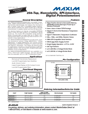 MAX5423ETA Datasheet PDF Maxim Integrated