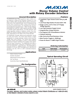 MAX5440EAG Datasheet PDF Maxim Integrated