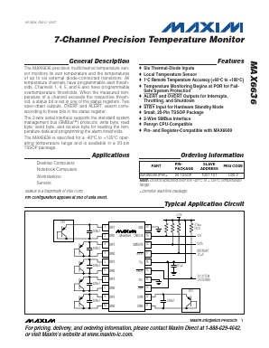 MAX6636 Datasheet PDF Maxim Integrated