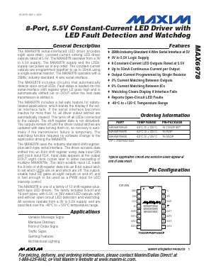 MAX6978APE Datasheet PDF Maxim Integrated
