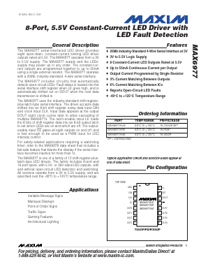 MAX6977AUE Datasheet PDF Maxim Integrated