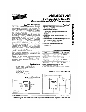 MAX731-MAX752 Datasheet PDF Maxim Integrated