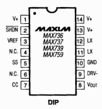 MAX737MJD Datasheet PDF Maxim Integrated