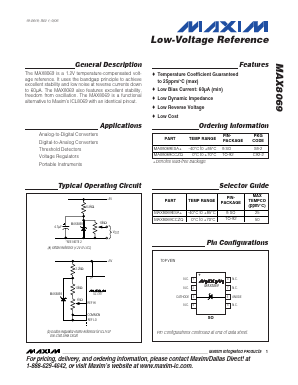MAX8069ESA+ Datasheet PDF Maxim Integrated