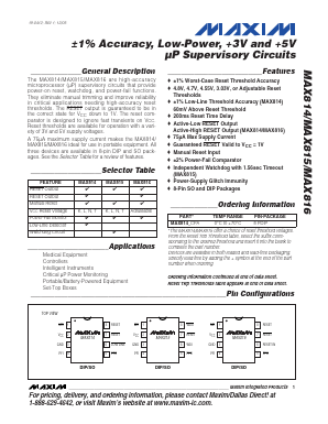 MAX815KCSA Datasheet PDF Maxim Integrated