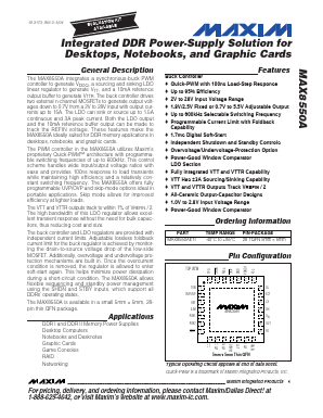MAX8550A Datasheet PDF Maxim Integrated
