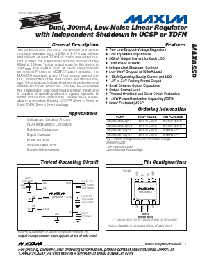 MAX8559ETA88 Datasheet PDF Maxim Integrated