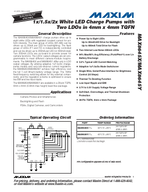 MAX8645YETI Datasheet PDF Maxim Integrated