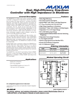 MAX8743EEI Datasheet PDF Maxim Integrated