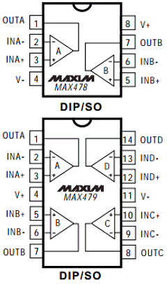 MAX479 Datasheet PDF Maxim Integrated