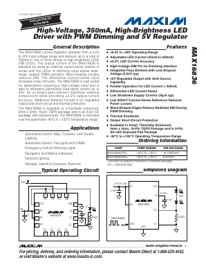 MAX16836ASA Datasheet PDF Maxim Integrated