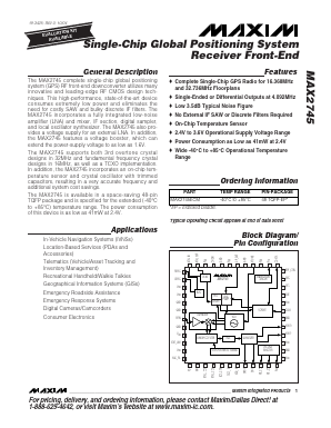 MAX2745ECM Datasheet PDF Maxim Integrated