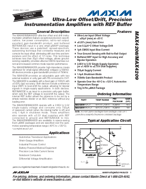 MAX4208 Datasheet PDF Maxim Integrated