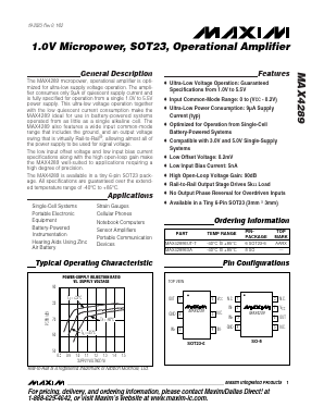 MAX4289EUT-T Datasheet PDF Maxim Integrated
