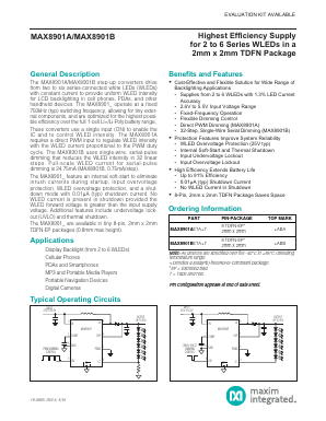 MAX8901A Datasheet PDF Maxim Integrated