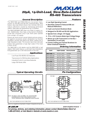 MAX1482ESD Datasheet PDF Maxim Integrated
