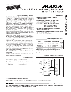 MAX149ACAP Datasheet PDF Maxim Integrated