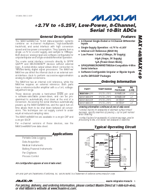 MAX149AEPP Datasheet PDF Maxim Integrated