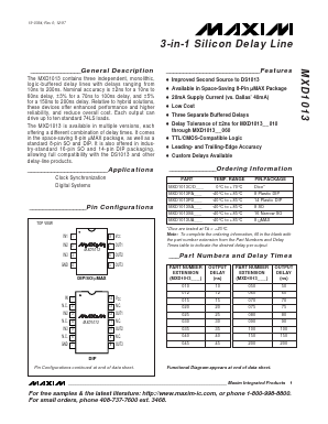 MXD1013SE035 Datasheet PDF Maxim Integrated