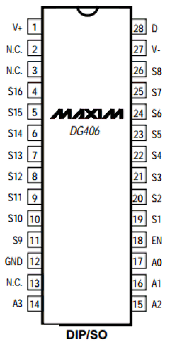 DG406D Datasheet PDF Maxim Integrated