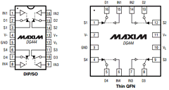 DG445 Datasheet PDF Maxim Integrated