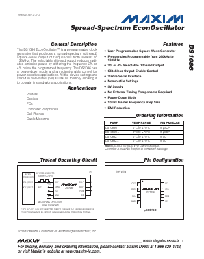 DS1086Z+ Datasheet PDF Maxim Integrated