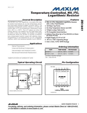 DS1841T+ Datasheet PDF Maxim Integrated