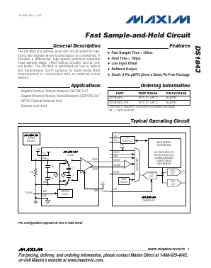 DS1843 Datasheet PDF Maxim Integrated