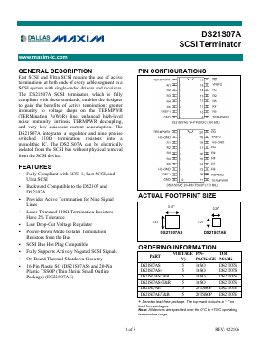 DS21S07AE Datasheet PDF Maxim Integrated