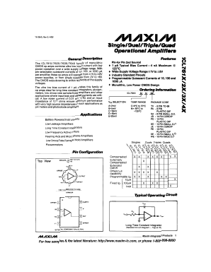 ICL7616CCSE Datasheet PDF Maxim Integrated