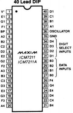 ICM7211AIPL Datasheet PDF Maxim Integrated
