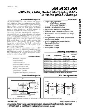 MAX551BCUB Datasheet PDF Maxim Integrated