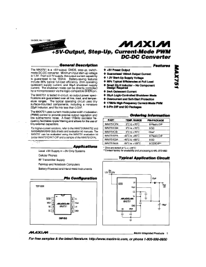 MAX751CSA Datasheet PDF Maxim Integrated