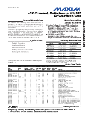 MAX237C-D Datasheet PDF Maxim Integrated