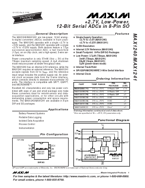MAX1240BESA Datasheet PDF Maxim Integrated