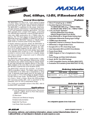 MAX12527 Datasheet PDF Maxim Integrated
