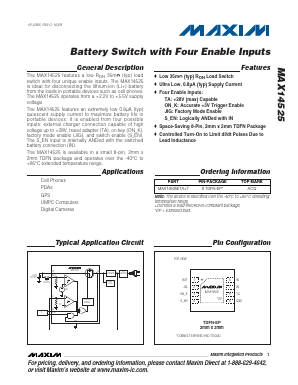 MAX14525 Datasheet PDF Maxim Integrated
