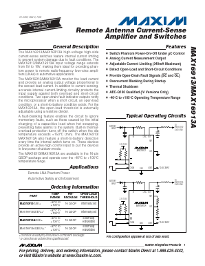 MAX16913 Datasheet PDF Maxim Integrated