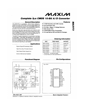 MAX173C/D Datasheet PDF Maxim Integrated