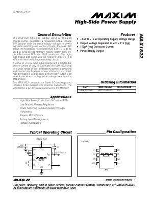 MAX1822ESA Datasheet PDF Maxim Integrated