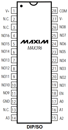 MAX396 Datasheet PDF Maxim Integrated
