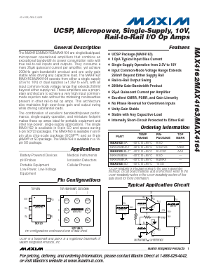 MAX4163EUA Datasheet PDF Maxim Integrated