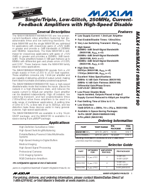 MAX4189ESD-T Datasheet PDF Maxim Integrated