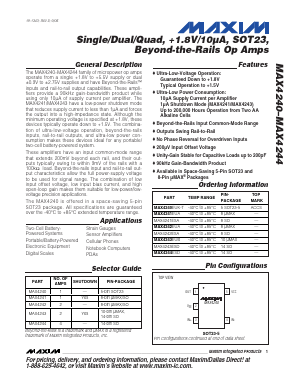 MAX4242ESA Datasheet PDF Maxim Integrated
