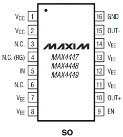 MAX4447ESE Datasheet PDF Maxim Integrated